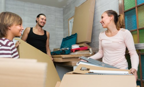 Office furniture and equipment being relocated in Soho