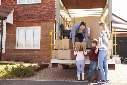House movers planning a residential relocation in Soho with narrow central London access