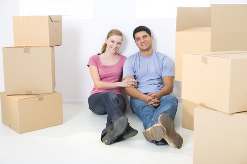 Office relocation equipment prepared for Soho removals
