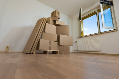 Protective packing for business equipment during a Soho move