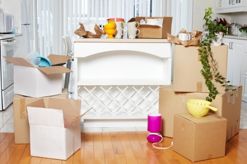 Careful handling of belongings during a removals task