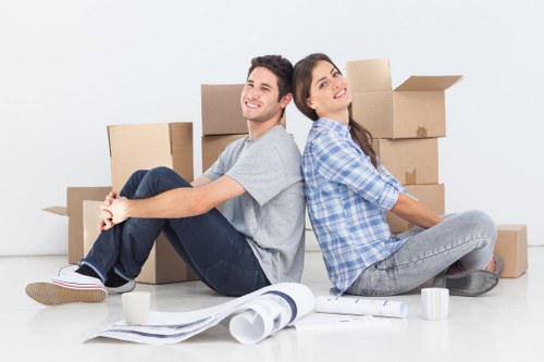 Medium-sized moving truck ready for a city relocation