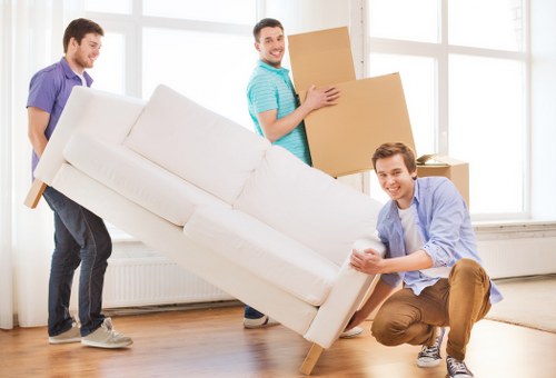 Residential furniture removals preparation in a Soho apartment