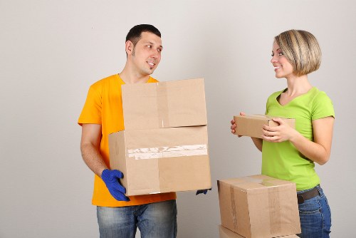Commercial removal van service for a Soho office relocation