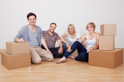 Residential furniture being loaded for a Soho move