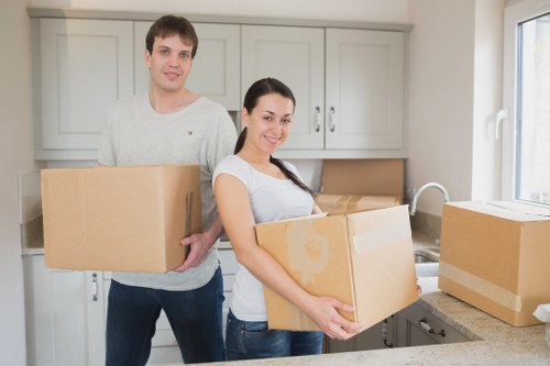 Variety of packing boxes and supplies for Soho relocations